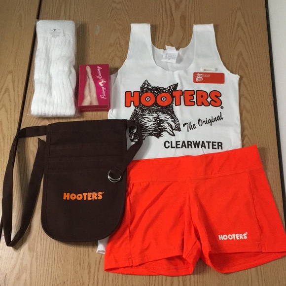 New Hooters Bundle Tank Shorts Pouch Hose Socks & Name Tag Florida Size XS - Picture 3 of 16